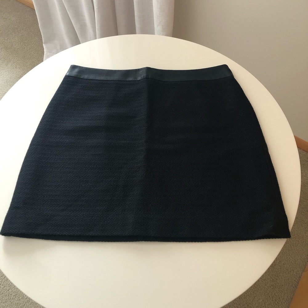 Black mini skirt
